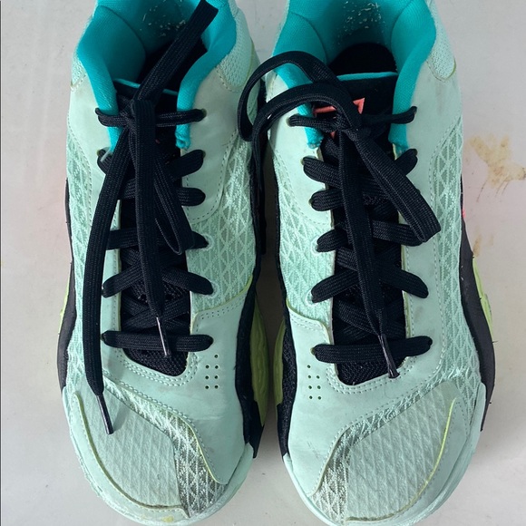 Jason Tatum basketball Mint and Black Lace-Up Sneakers - Picture 2 of 8